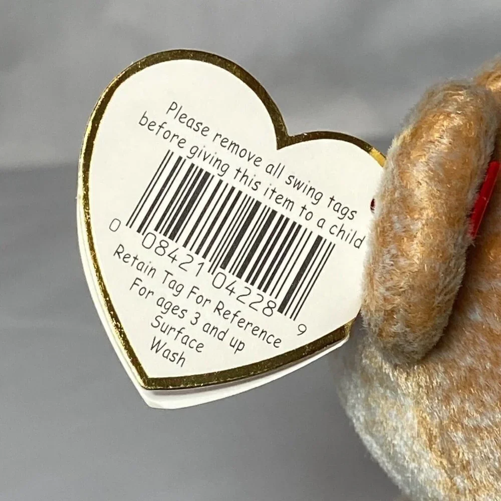 Ty Beanie‎ Baby 1999 Signature Bear Retire P.E. Pellets Tag Errors MWMT Rare Vtg